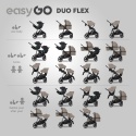 EASYGO DUO FLEX Beige – innowacyjny wózek dla jednego lub dwójki dzieci