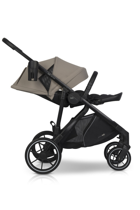 EASYGO DUO FLEX Beige – innowacyjny wózek dla jednego lub dwójki dzieci