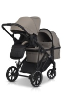EASYGO DUO FLEX Beige – innowacyjny wózek dla jednego lub dwójki dzieci