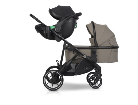 EASYGO DUO FLEX Beige – innowacyjny wózek dla jednego lub dwójki dzieci