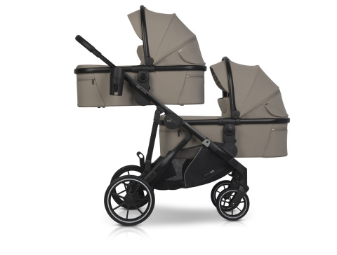 EASYGO DUO FLEX Beige – innowacyjny wózek dla jednego lub dwójki dzieci