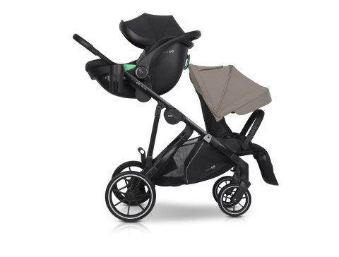 EASYGO DUO FLEX Beige – innowacyjny wózek dla jednego lub dwójki dzieci