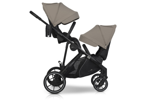EASYGO DUO FLEX Beige – innowacyjny wózek dla jednego lub dwójki dzieci
