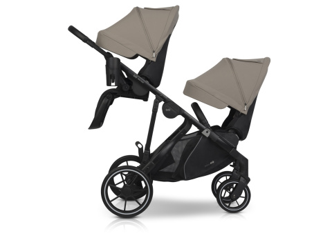 EASYGO DUO FLEX Beige – innowacyjny wózek dla jednego lub dwójki dzieci