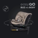 EASYGO BUZ PRO + BODY 2w1 Taupe – Foteliki samochodowe z bazą ISOFIX R129 I-SIZE