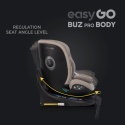 EASYGO BUZ PRO + BODY 2w1 Taupe – Foteliki samochodowe z bazą ISOFIX R129 I-SIZE