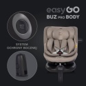 EASYGO BUZ PRO + BODY 2w1 Taupe – Foteliki samochodowe z bazą ISOFIX R129 I-SIZE