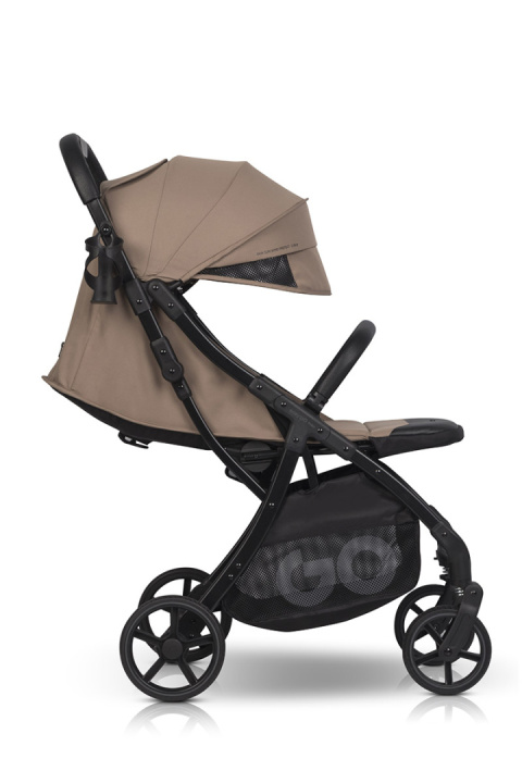 EASYGO FARO BEIGE – Wózek spacerowy z automatycznym składaniem do 22 kg