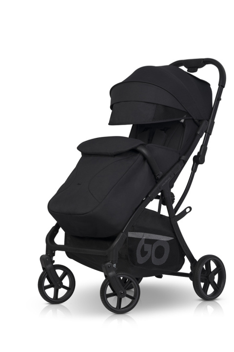 EASYGO FARO BLACK – Wózek spacerowy z automatycznym składaniem do 22 kg