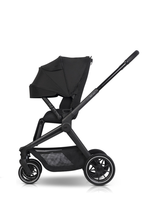 EASYGO REVA 2w1 BLACK – Wózek z gondolą i spacerówką od urodzenia