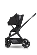 EASYGO REVA 2w1 BLACK – Wózek z gondolą i spacerówką od urodzenia