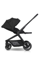 EASYGO REVA 2w1 BLACK – Wózek z gondolą i spacerówką od urodzenia