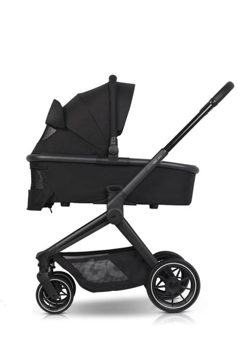 EASYGO REVA 2w1 BLACK – Wózek z gondolą i spacerówką od urodzenia