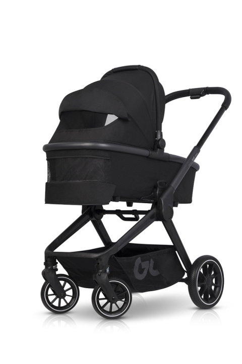 EASYGO REVA 2w1 BLACK – Wózek z gondolą i spacerówką od urodzenia