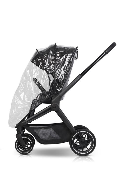 EASYGO REVA 2w1 BLACK – Wózek z gondolą i spacerówką od urodzenia