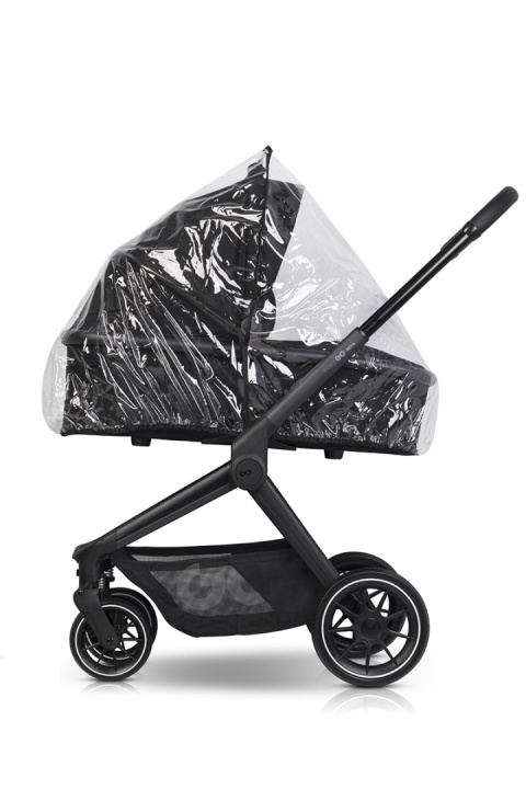 EASYGO REVA 2w1 BLACK – Wózek z gondolą i spacerówką od urodzenia