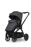 EASYGO REVA 2w1 GREY – Wózek z gondolą i spacerówką od urodzenia