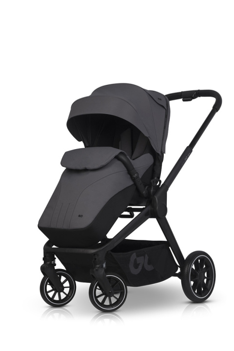 EASYGO REVA 2w1 GREY – Wózek z gondolą i spacerówką od urodzenia