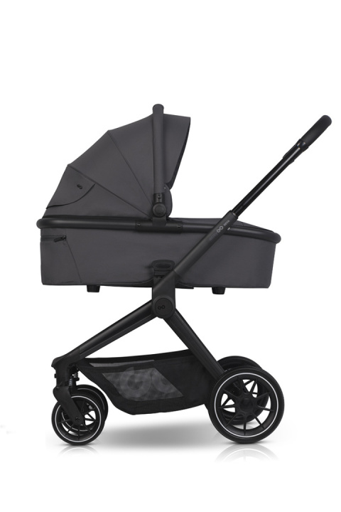 EASYGO REVA 2w1 GREY – Wózek z gondolą i spacerówką od urodzenia