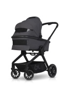 EASYGO REVA 2w1 GREY – Wózek z gondolą i spacerówką od urodzenia