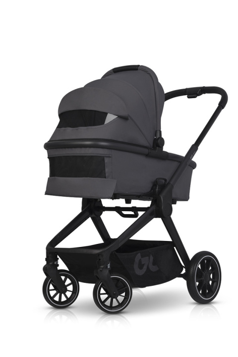 EASYGO REVA 2w1 GREY – Wózek z gondolą i spacerówką od urodzenia