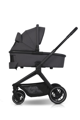 EASYGO REVA 3w1 GREY – Wózek z gondolą, spacerówką i fotelikiem BUZ ISOFIX