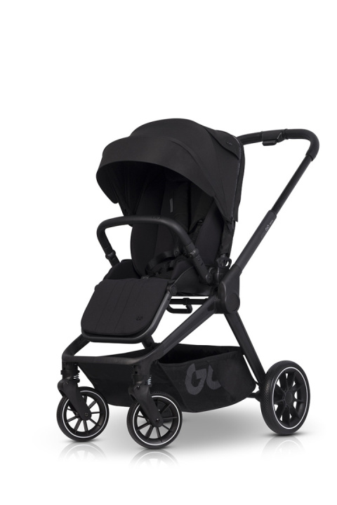 EASYGO REVA 3w1 BLACK – Wózek z gondolą, spacerówką i fotelikiem BUZ ISOFIX