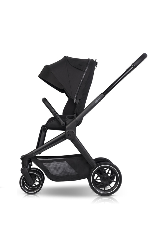 EASYGO REVA 3w1 BLACK – Wózek z gondolą, spacerówką i fotelikiem BUZ ISOFIX