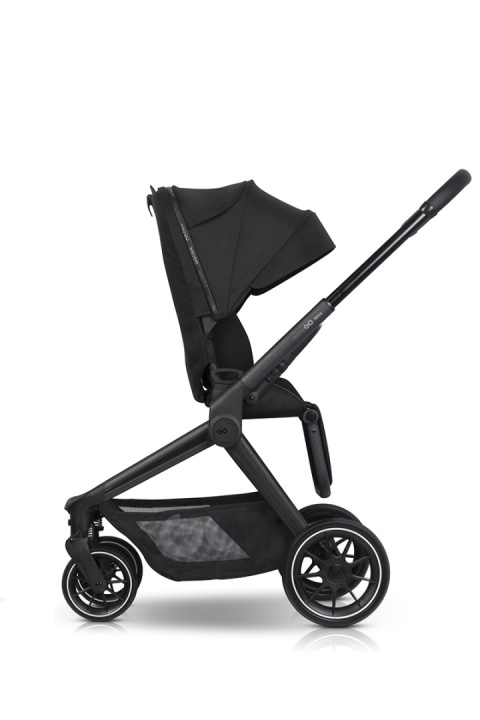 EASYGO REVA 3w1 BLACK – Wózek z gondolą, spacerówką i fotelikiem BUZ ISOFIX