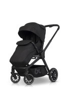 EASYGO REVA 3w1 BLACK – Wózek z gondolą, spacerówką i fotelikiem BUZ ISOFIX