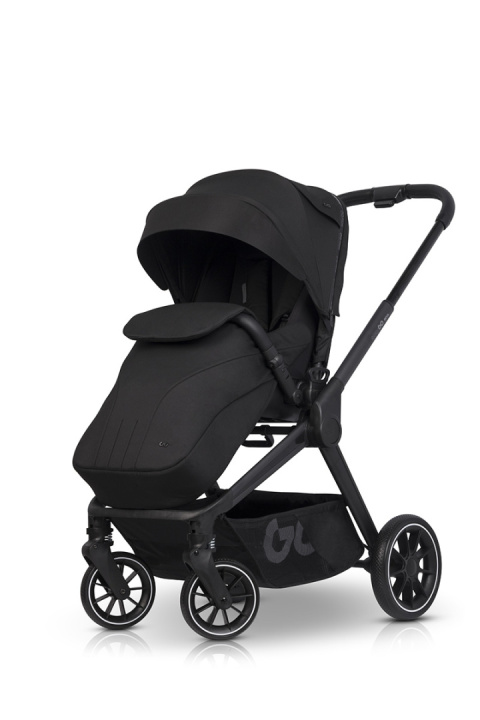 EASYGO REVA 3w1 BLACK – Wózek z gondolą, spacerówką i fotelikiem BUZ ISOFIX