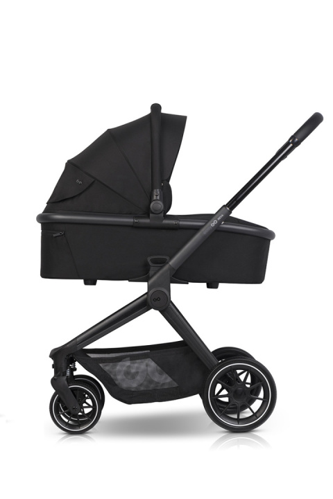 EASYGO REVA 3w1 BLACK – Wózek z gondolą, spacerówką i fotelikiem BUZ ISOFIX