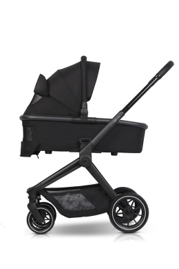 EASYGO REVA 3w1 BLACK – Wózek z gondolą, spacerówką i fotelikiem BUZ ISOFIX