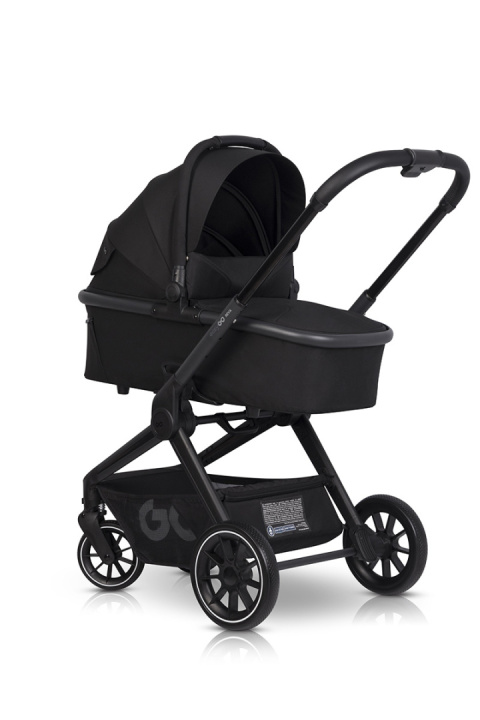 EASYGO REVA 3w1 BLACK – Wózek z gondolą, spacerówką i fotelikiem BUZ ISOFIX