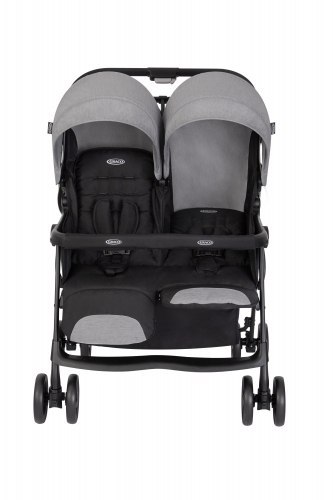 Graco DuoRider Steeple Gray – lekki podwójny wózek spacerowy