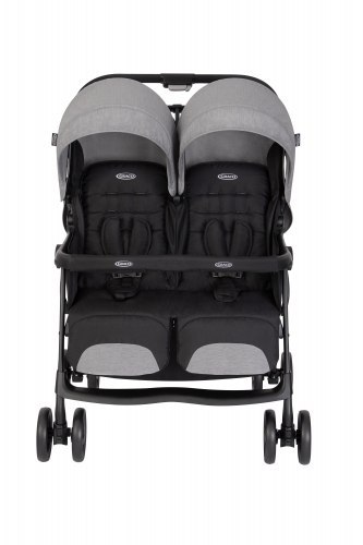 Graco DuoRider Steeple Gray – lekki podwójny wózek spacerowy