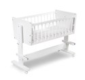 KLUPŚ ZOYA 5w1 – Łóżeczko dostawne i kołyska, białe