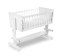 KLUPŚ ZOYA 5w1 – Łóżeczko dostawne i kołyska, białe