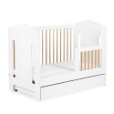 KLUPŚ IDA BIEL-BUK – Łóżeczko dziecięce 120x60, wyjmowane szczebelki, opcja barierki