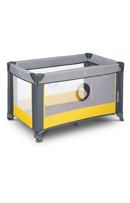 LIONELO Stefi – Łóżeczko turystyczne 2w1 Yellow Lemon
