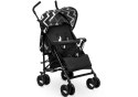 Lionelo Elia Black White – lekki wózek parasolka z budką XXL