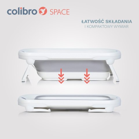 COLIBRO SPACE BLUE – składana wanienka dla dzieci z termometrem
