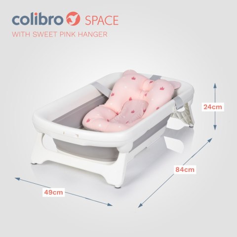 COLIBRO SPACE PINK – składana wanienka dla dzieci z termometrem