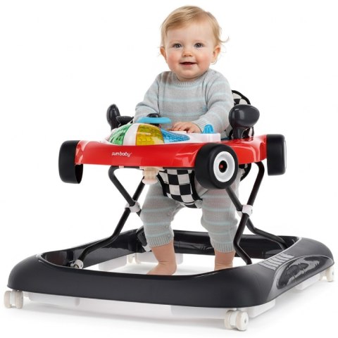 Chodzik dla dzieci wyścigówka - czerwono czarny