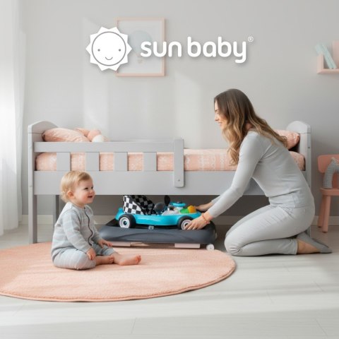 Chodzik dla dzieci wyścigówka - turkusowo czarny