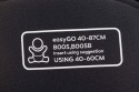 EASYGO BUZ XTD PRO i-Size Ink – fotelik rozkładany do spania z bazą ISOFIX