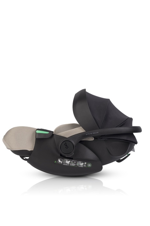 EASYGO BUZ XTD PRO i-Size Taupe – fotelik rozkładany do spania z bazą ISOFIX