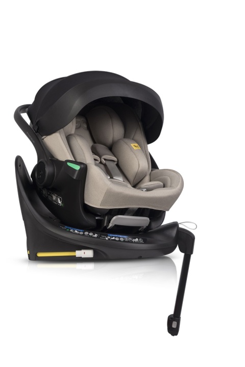 EASYGO BUZ XTD PRO i-Size Taupe – fotelik rozkładany do spania z bazą ISOFIX