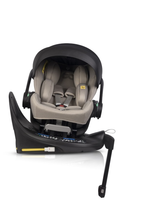 EASYGO BUZ XTD PRO i-Size Taupe – fotelik rozkładany do spania z bazą ISOFIX