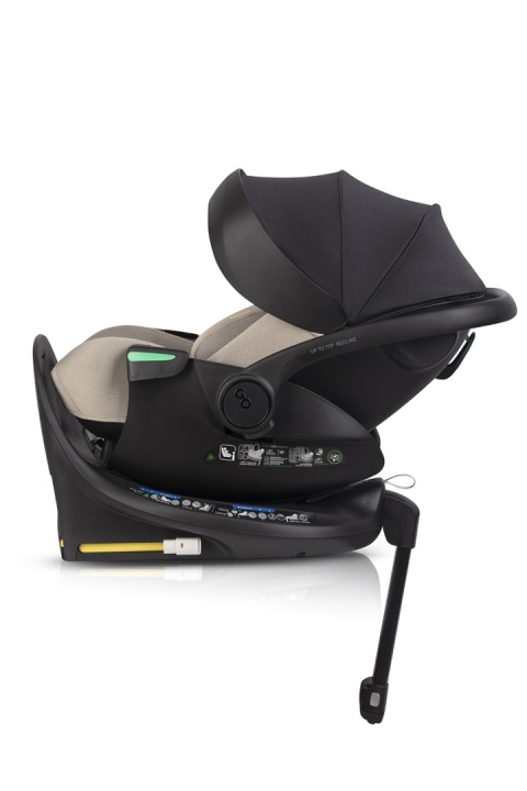 EASYGO BUZ XTD PRO i-Size Taupe – fotelik rozkładany do spania z bazą ISOFIX